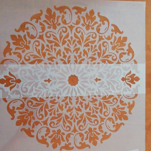 Reusable Stencil Painted Walls 1/2 Mandala 5 pattern - Img 4