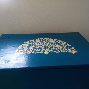 Reusable Stencil Painted Walls 1/2 Mandala 5 pattern