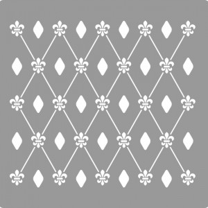 Reusable Stencil Repetitive Damask Dots 590*590mm - SP82-1 - Img 2