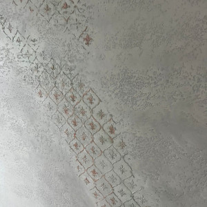 Sablon 65 x 55cm, Amfor Damask Motif, SP169, Refolosibil, Repetitiv - Img 3