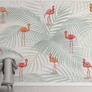 Sablon 89x66cm Flamingos Duo SP222.89x66