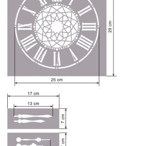 Sablon Ceas SP96-M3 - diferite dimensiuni - Img 3