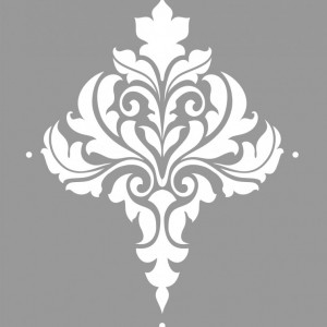 Sablon Refolosibil Repetitiv Damask Flower 585*470mm - SP29-2 - Img 3