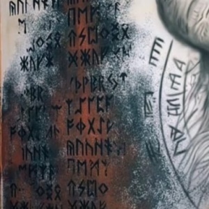 Sablon Refolosibil Runic Alfabet 89 * 59cm / 58 * 34cm * grosime 0.5 / 1mm - SP260