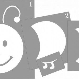 SP215-Set of 31 Caterpillar stencils - Img 2