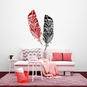 Stencil 125x45cm, Aztec Leaf, Leaf, Reusable SP18112545