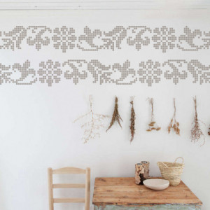Stencil 85 x 26cm Reusable Repetitive Traditional Motif - SMTR08