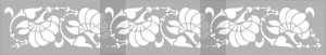 Repetitive Stencil 59 * 27cm Flower Border SP57 - Img 2