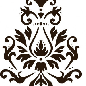 Reusable Damask Pattern SP1 Stencil - Img 2