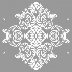 Reusable Repetitive Damask Stencil 610*590mm - SP76-3 - Img 2
