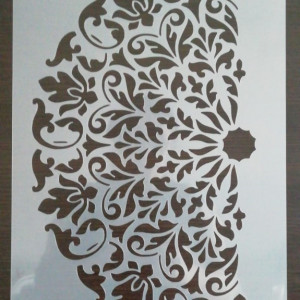 Reusable Stencil 1/2 Mandala 5