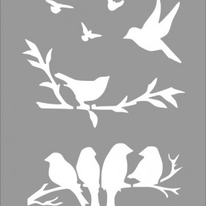 Reusable Stencil Bridge Branches 29x23cm - Img 2