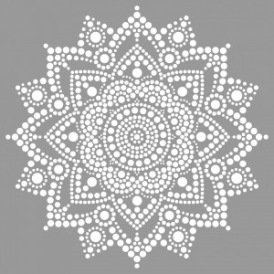 Reusable Stencil Dot Mandala 590*590mm - SP34-1 - Img 4