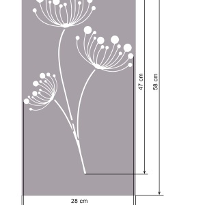 Reusable Stencil Flowers - SP20 - 58 x 29cm