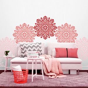 Reusable Stencil Mandala Flower 590*590mm - SP63