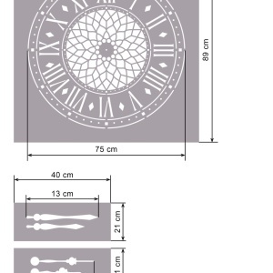Sablon Ceas SP96-M1 - diferite dimensiuni - Img 3