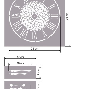 Sablon Ceas SP96-M4 - diferite dimensiuni - Img 4