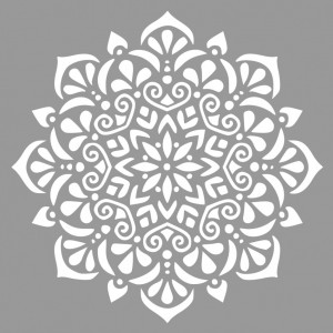 Sablon Refolosibil Mandala Flower 290*290mm - SP632929 - Img 2