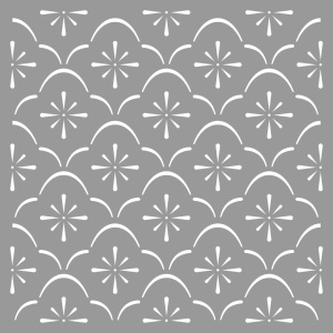 Sofia Stencil - 58x58cm, thickness 0.5 or 1mm - SP242, Repetitive - Img 2