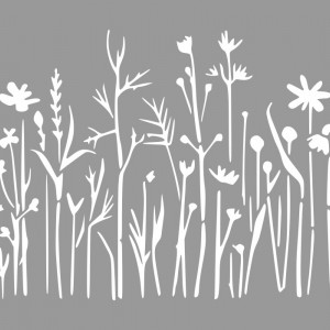 Spice Flowers Border Stencil 220321-3 - different sizes