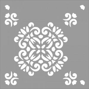 Stencil 37x37cm Reusable Repetitive SGF25R