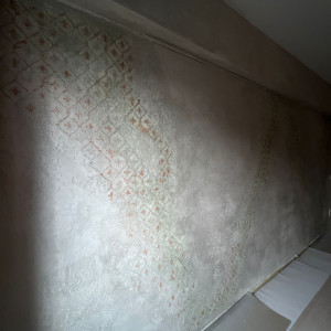 Stencil 65 x 55cm, Amfor Damask Motif, SP169, Reusable, Repetitive - Img 4