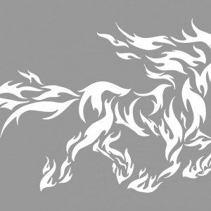 Stencil Flame Horse 1200*850mm - SP195.120x85 - Img 2