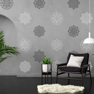 Promo Set1 - 4pcs Mandala Stencils - different sizes