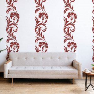Repetitive Stencil 120 * 50 cm Flower Border SP64