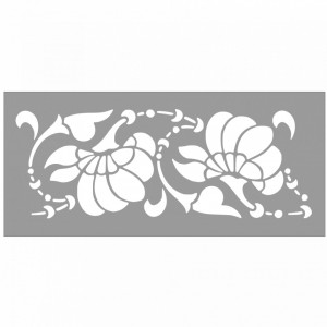 Repetitive Stencil 59 * 27cm Flower Border SP57