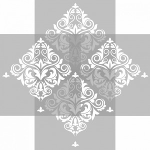 Reusable Repetitive Damask Rombo 2 Stencil, 600*590mm - SP68 - Img 4