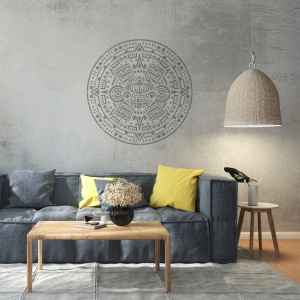 Reusable Stencil Mandala Azteca 59 / 89cm * thickness 0.5 / 1mm - SP247