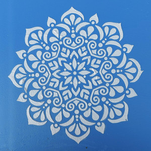 Reusable Stencil Mandala Flower 590*590mm - SP63 - Img 4