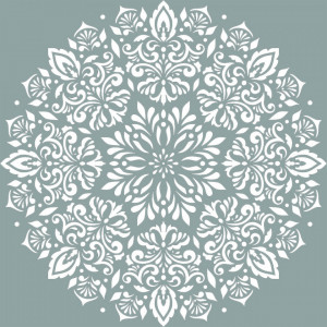 Reusable Stencil Mandala Flower 890*890mm - SP1738989 - Img 2