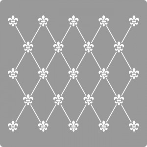 Reusable Stencil Repetitive Damask Dots 590*590mm - SP82-2 - Img 2