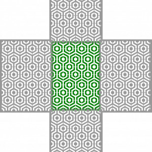 Sablon Linked Hexagons 82x60cm - SP199.82x60 - Img 5