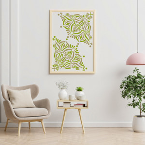 Sablon Refolosibil Mandala Flames diametru 70cm - SP111.1PE4.70 - Img 2