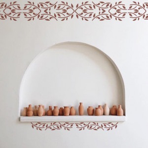 Set of 2 x Stencils, 59 x 13cm / 59 x 10cm, Reusable Border SP151
