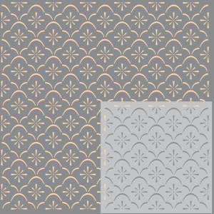 Sofia Stencil - 58x58cm, thickness 0.5 or 1mm - SP242, Repetitive - Img 3