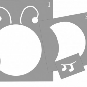 SP215-Set of 31 Caterpillar stencils - Img 4