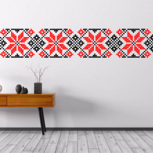 Stencil 45 * 30cm Reusable Repetitive Traditional Romanian Motif - SMTR06