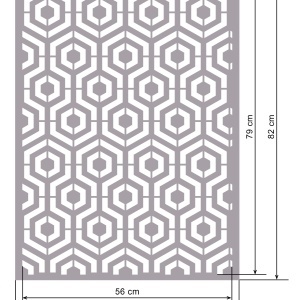 Stencil Linked Hexagons 82x60cm - SP199.82x60 - Img 2