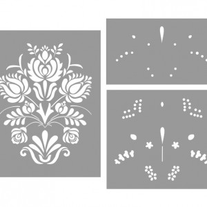 3-layer stencil Flower Panon SP164 - different sizes - Img 2