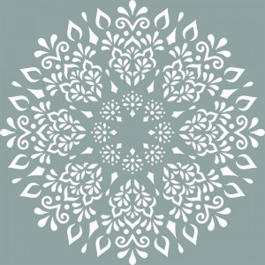 Mandala Happy Reusable Stencil 890*890mm - SP1748989 - Img 2