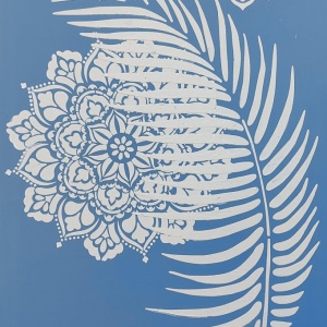 Promo - Sablon 560x430x0.6mm, Frunza de Palmier, Refolosibil SP1465643P - Img 5