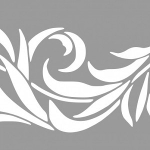 Repetitive Stencil 59 * 25cm Flower Border SP64 - Img 3