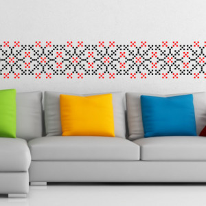 Reusable Repetitive Stencil Traditional Romanian Motif - SMTR03