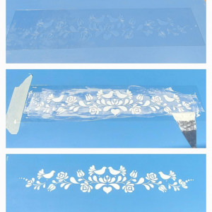 Sablon Refolosibil Panonian Folk Motif 590*140mm - SP107 - Img 4