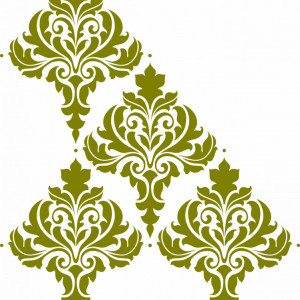 Sablon Refolosibil Repetitiv Damask Flower 585*470mm - SP29-2 - Img 6