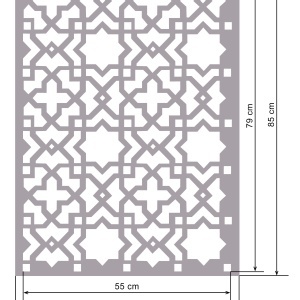 Sablon Refolosibil Star Cross 89 * 59cm * grosime 0.5 / 1mm - SP249 - Img 2